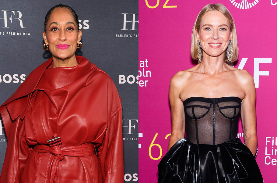 Side by side images of Tracee Ellis Ross and Naomi Watts
