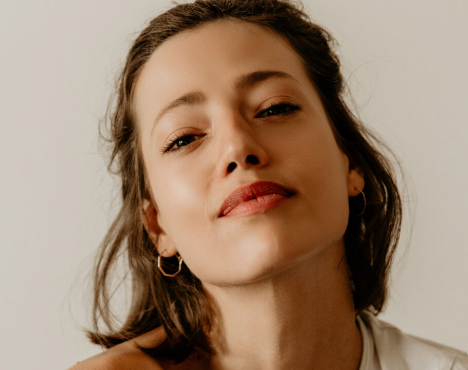 close-up portrait woman face