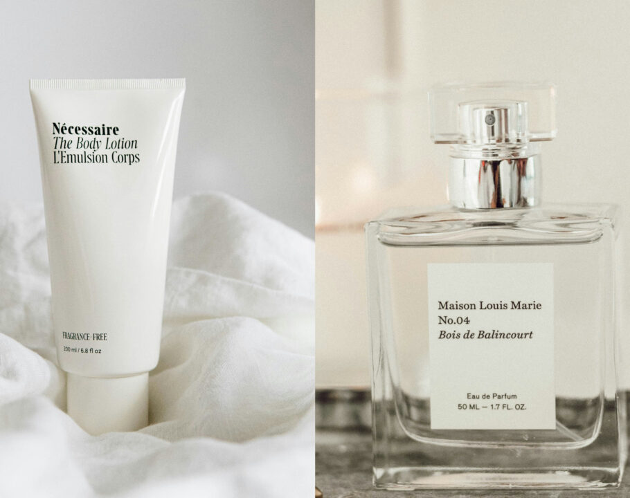 Necessaire The Body Lotion and Maison Louis Marie No.4 Fragrance