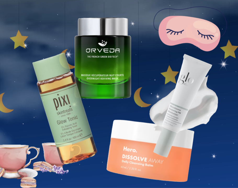 editor's nighttime skin care routine products